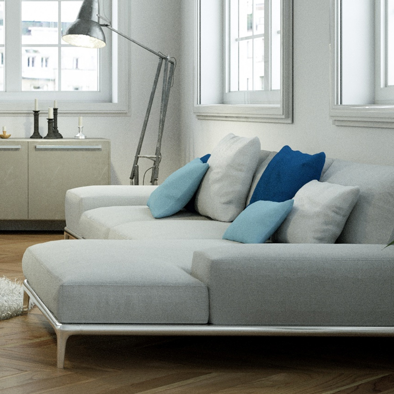 ［四人掛け～］カウチソファ